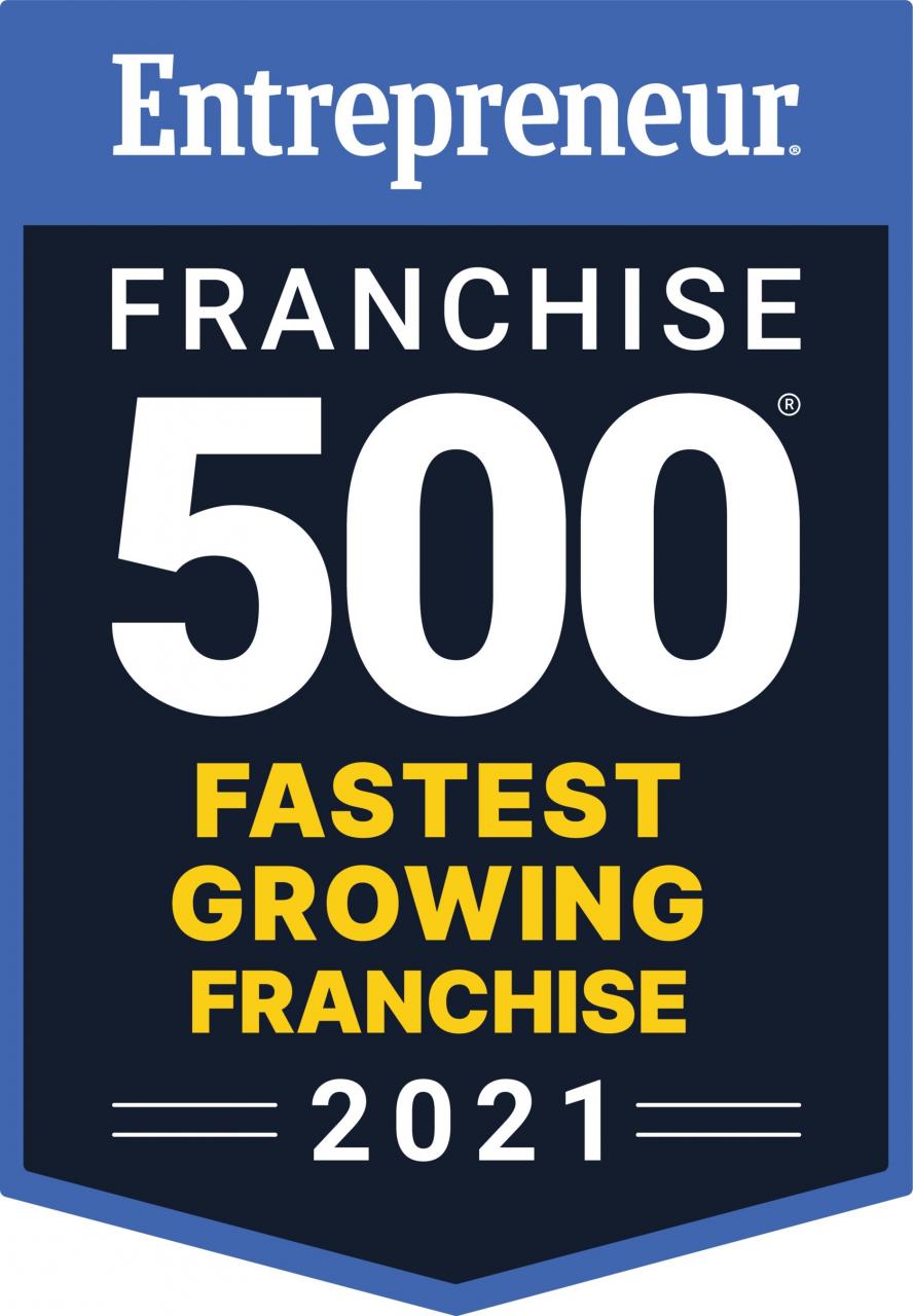 Entrepreneur Franchise 500 Fastest Growing Franchise 2021